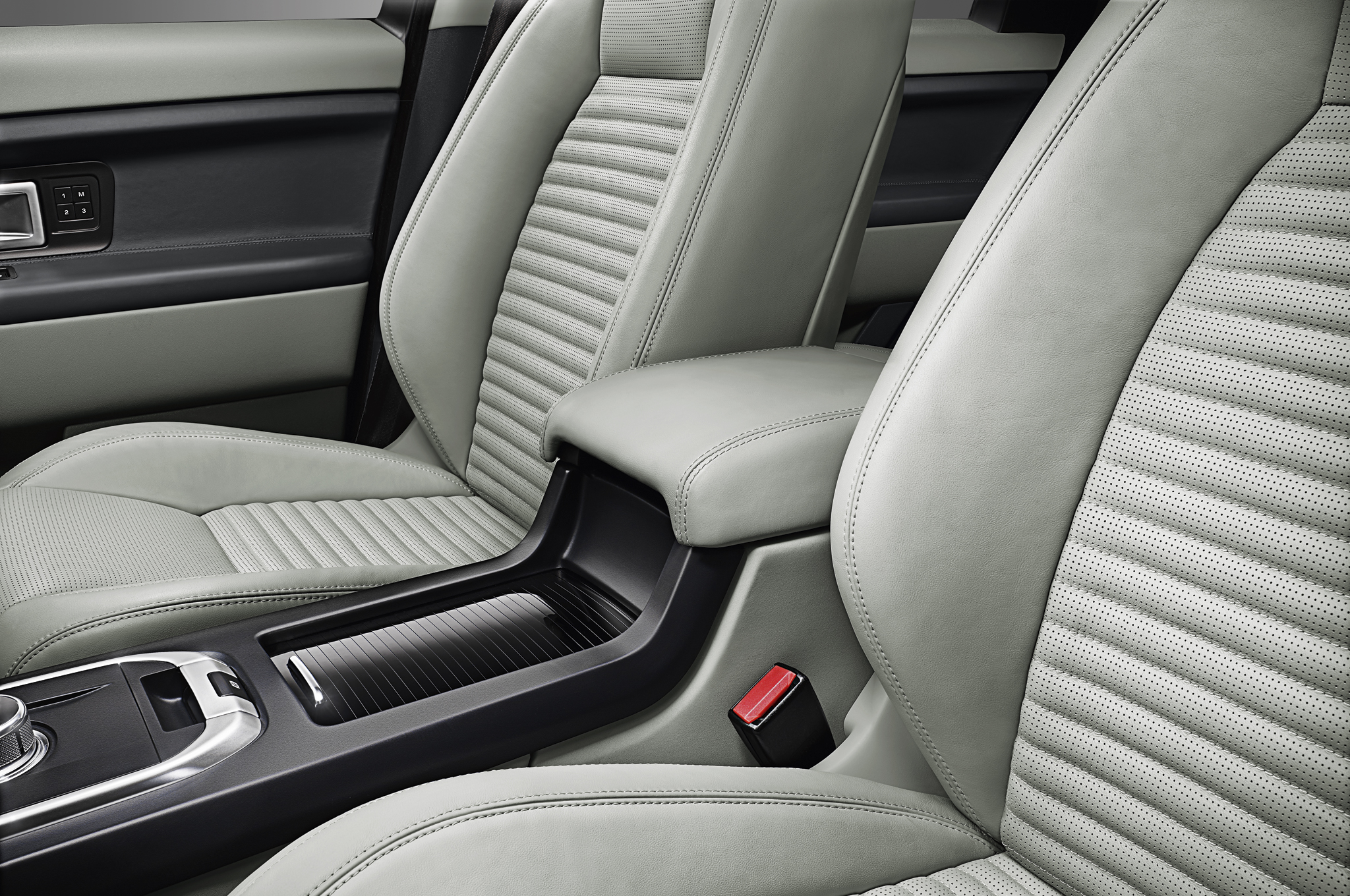 LandRover Discovery Sport interior with centre console and cubby box